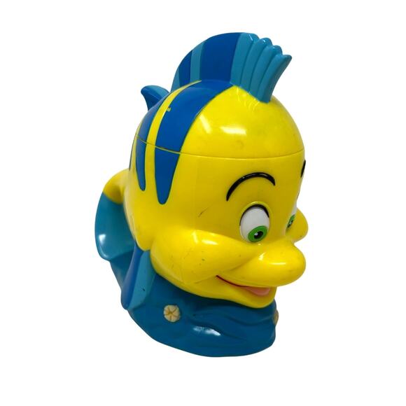 Disney Little Mermaid Flounder Fish Cup with Lid - Picture 1 of 8